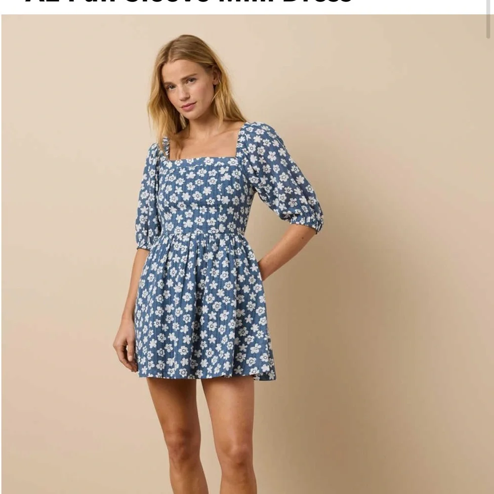 American Eagle AE Puff Sleeve Mini Dress - Picture 5 of 6